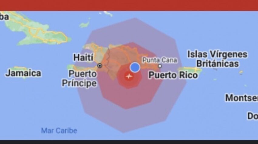 Temblor de tierra en República Dominicana