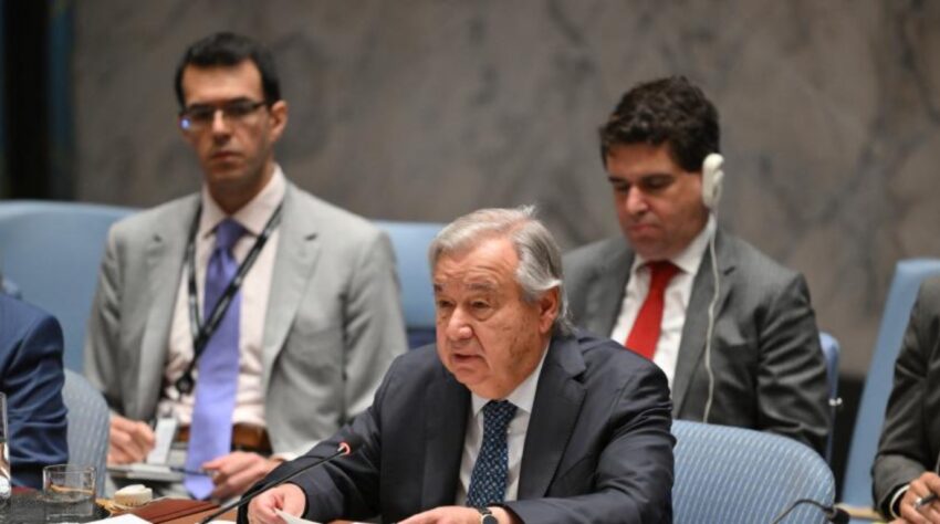 Guterres advierte al Consejo de Seguridad